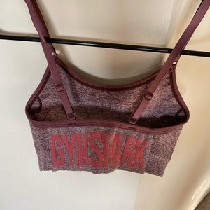 GYMSHARK Flex Strappy Sports Bra - Berry